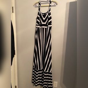Torrid Black & White maxi dress
